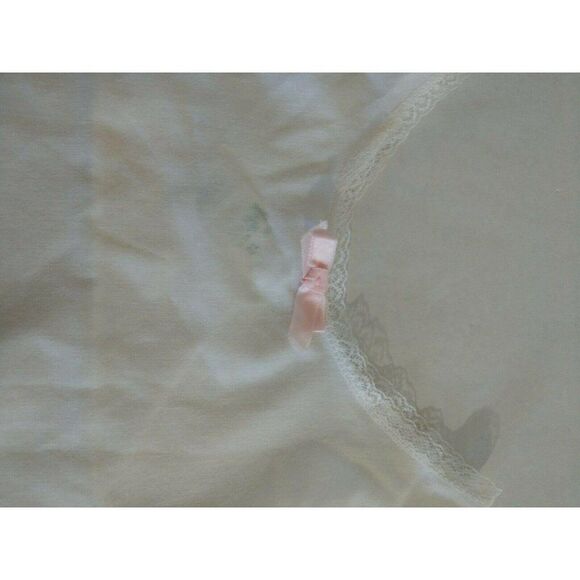 Vintage Girls Undershirt 2T White Pink Lace slip - Picture 3 of 7